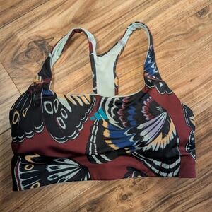 Adidas X Farm Rio Butterfly Print Sports Bra